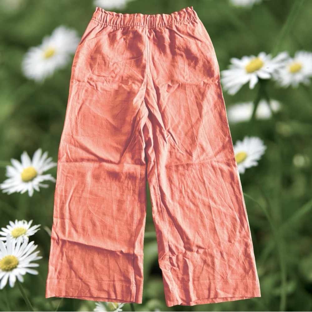 Love Tree Wide Leg Salmon Linen Pant SZ MW